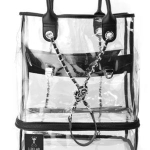 Trav-All Clear Versatile Bag - Silver trim